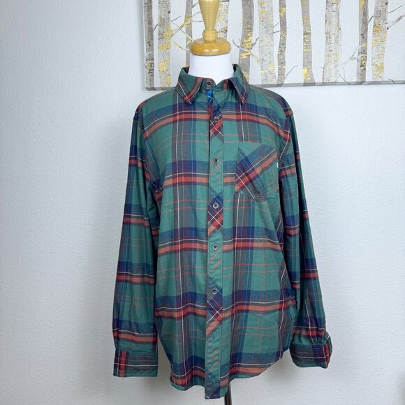 Marmot Men's Anderson Lightweight Flannel Rare Mallard Green Plaid Medium - Picture 2 of 7